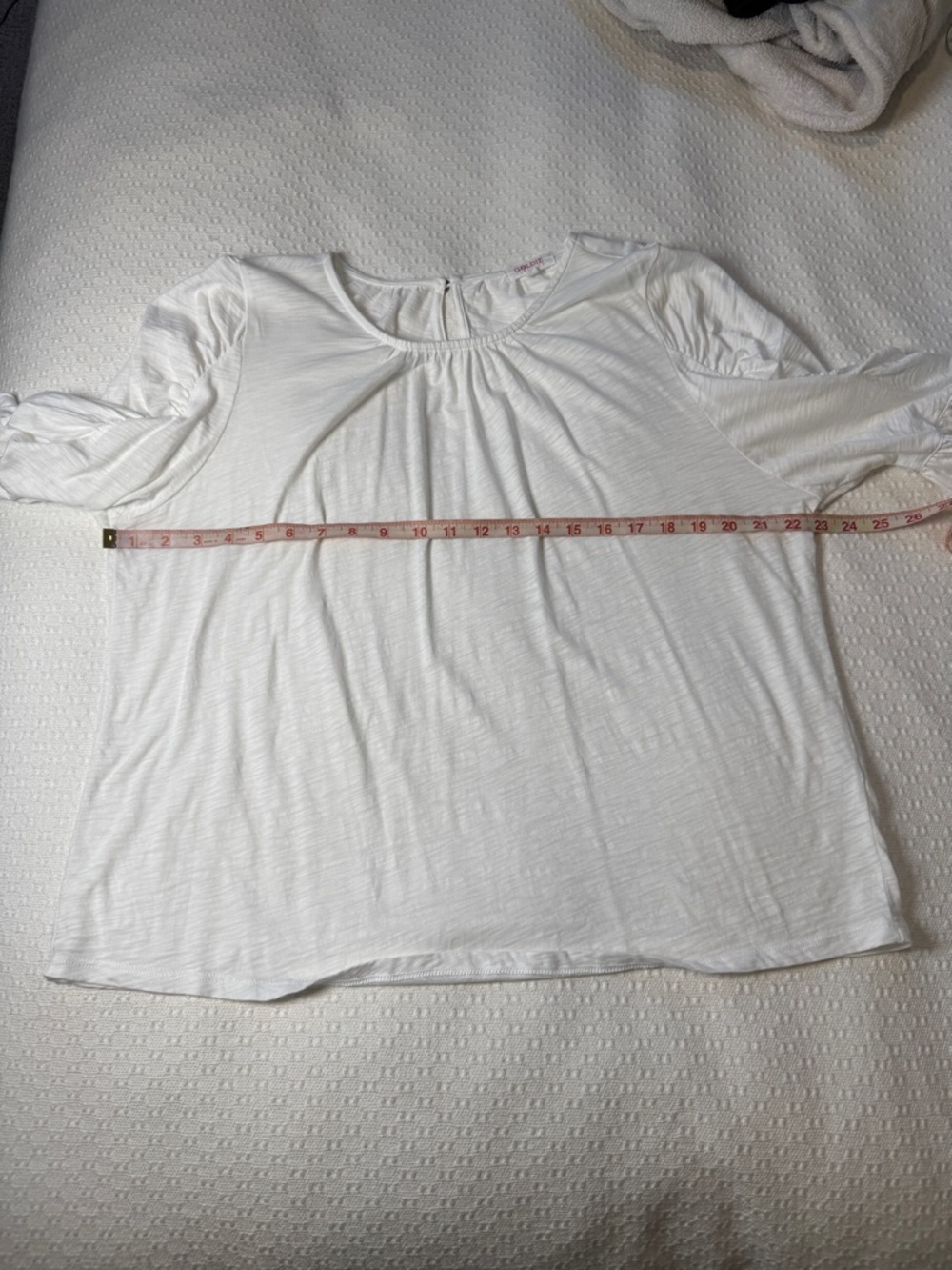 Goldie White Scoop Neck Women’s Blouse Size Small or Medium - Picture 6 of 8